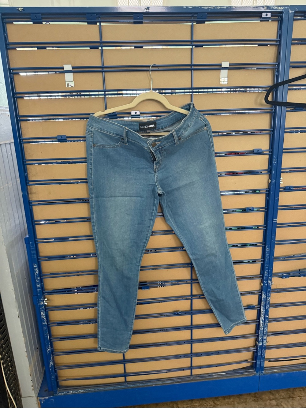 Fashion Nova Light Blue Stretch Jeggings